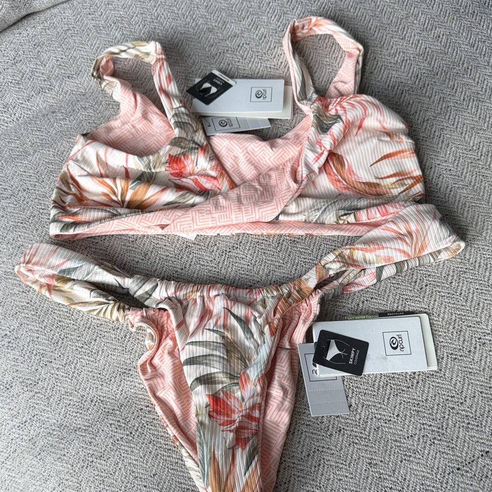 Rip Curl Floral Print Bikini Set